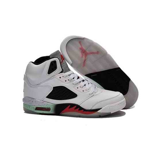 Air Jordan 5 Men Shoes White Aqua